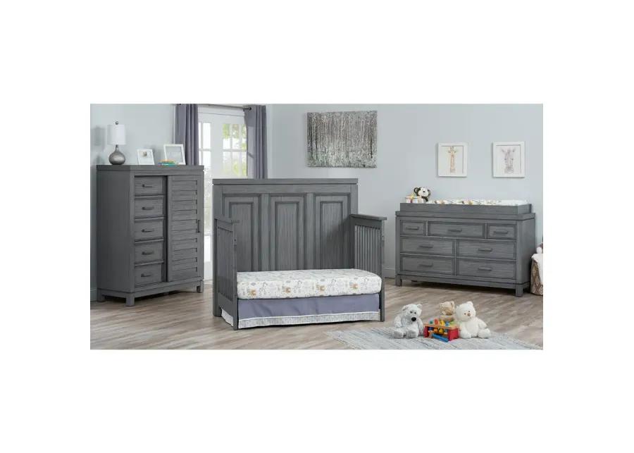 Soho Baby Manchester 4In1 Crib Rustic Gray