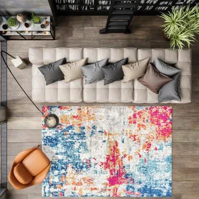 Sunset Modern Abstract Area Rug