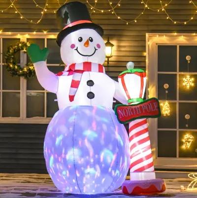 8 ft LED Light Up Snowman Outdoor Christmas Inflatable Lighted Yard Decoration