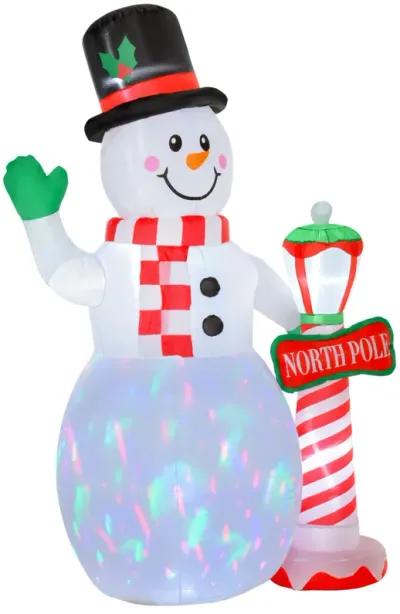 8 ft LED Light Up Snowman Outdoor Christmas Inflatable Lighted Yard Decoration