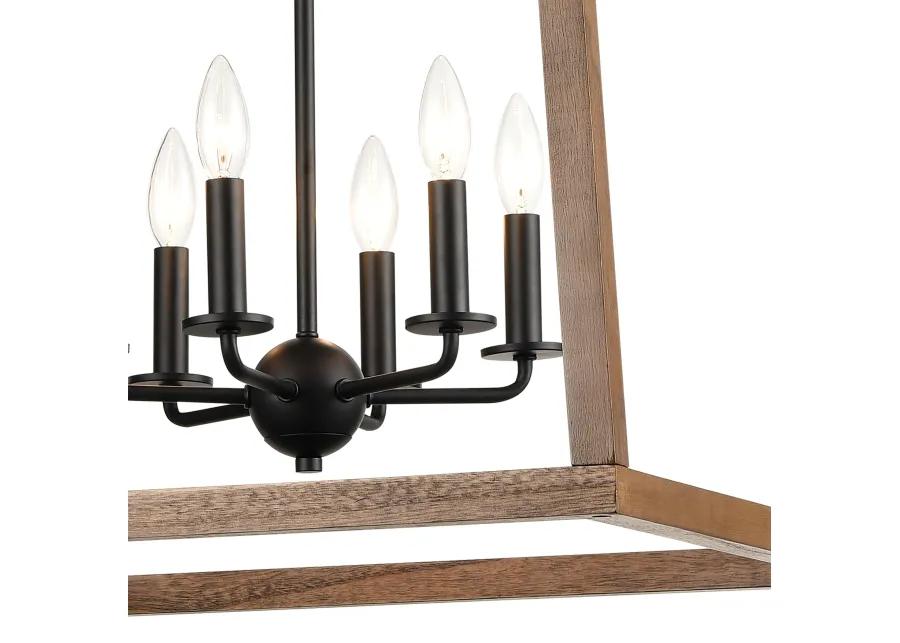 Barrow 22" Wide 6-Light Square Chandelier