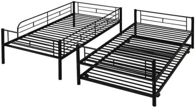 Merax Twin-Over-Twin Metal Bunk Bed With Trundle