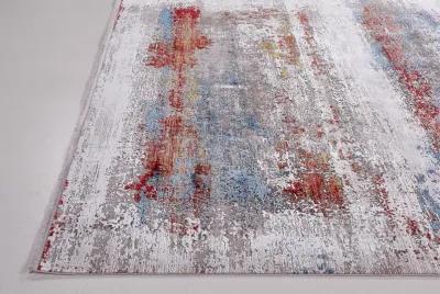 Cadiz 3902F Gray/Red/Blue 3'1" x 10' Rug