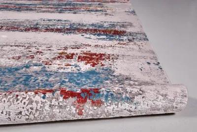 Cadiz 3902F Gray/Red/Blue 3'1" x 10' Rug