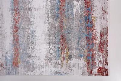 Cadiz 3902F Gray/Red/Blue 3'1" x 10' Rug