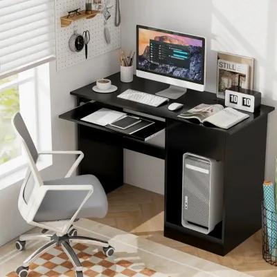 Wooden Computer Desk with CPU Stand