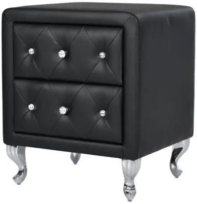 Merax Elegant Storage Night Table PU Nightstand