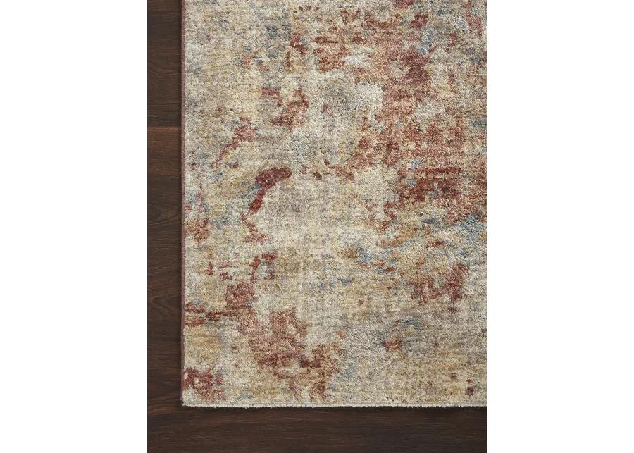 Gaia GAA03 Taupe/Brick 7'10" x 10'2" Rug