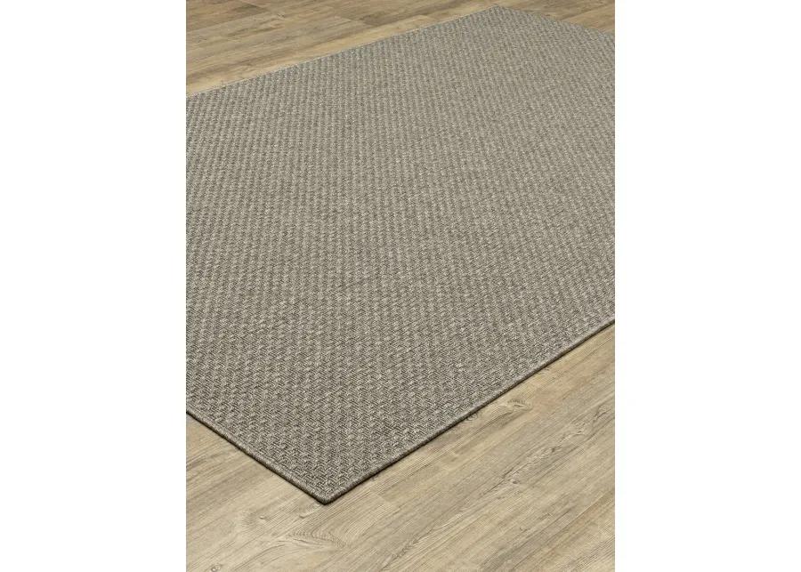 Caicos 1'10" x 7'6" Grey Rug