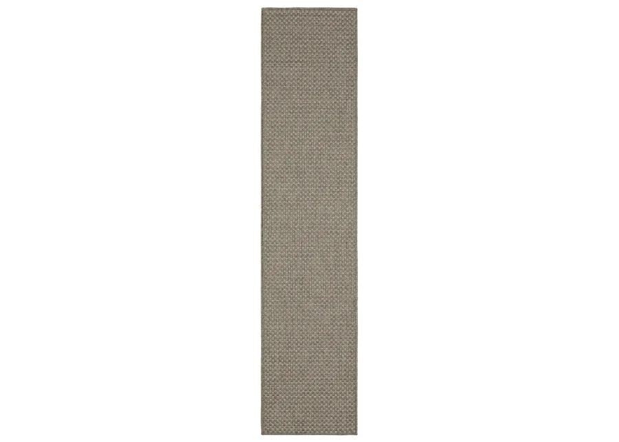 Caicos 1'10" x 7'6" Grey Rug