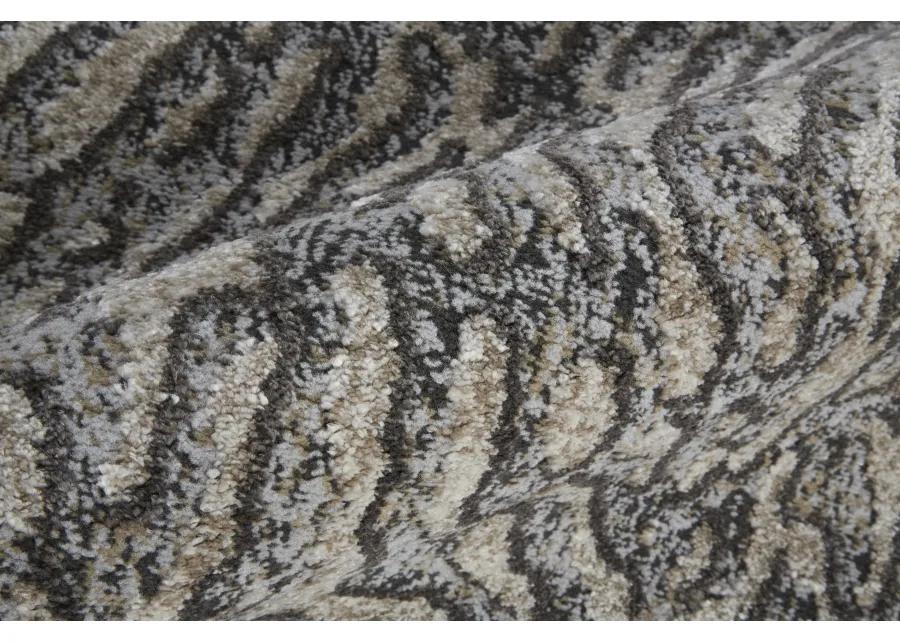 Vancouver 39FJF Gray/Taupe/Ivory 2'10" x 7'10" Rug