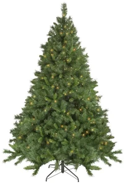 7.5' Pre-Lit Chatham Pine Artificial Christmas Tree  Clear Lights