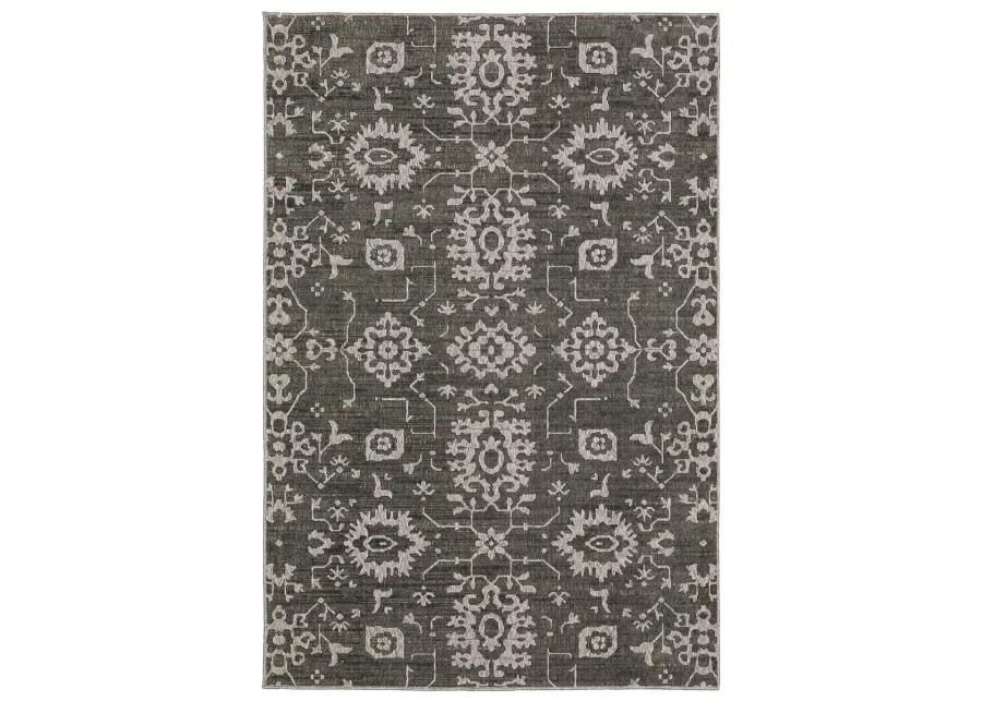 Intrigue 3'10" x 5'5" Grey Rug