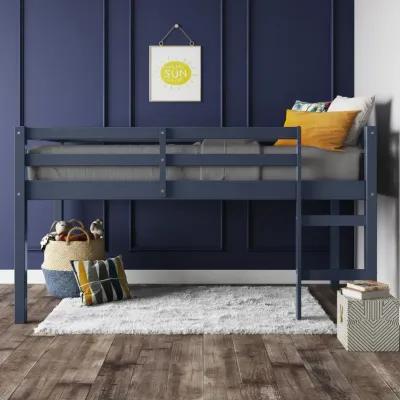 DHP Milton Junior Twin Size Wooden Loft Bed for Kids