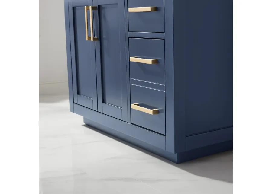 Altair 36 Single Bathroom Vanity Set in Royal Blue without Mirror