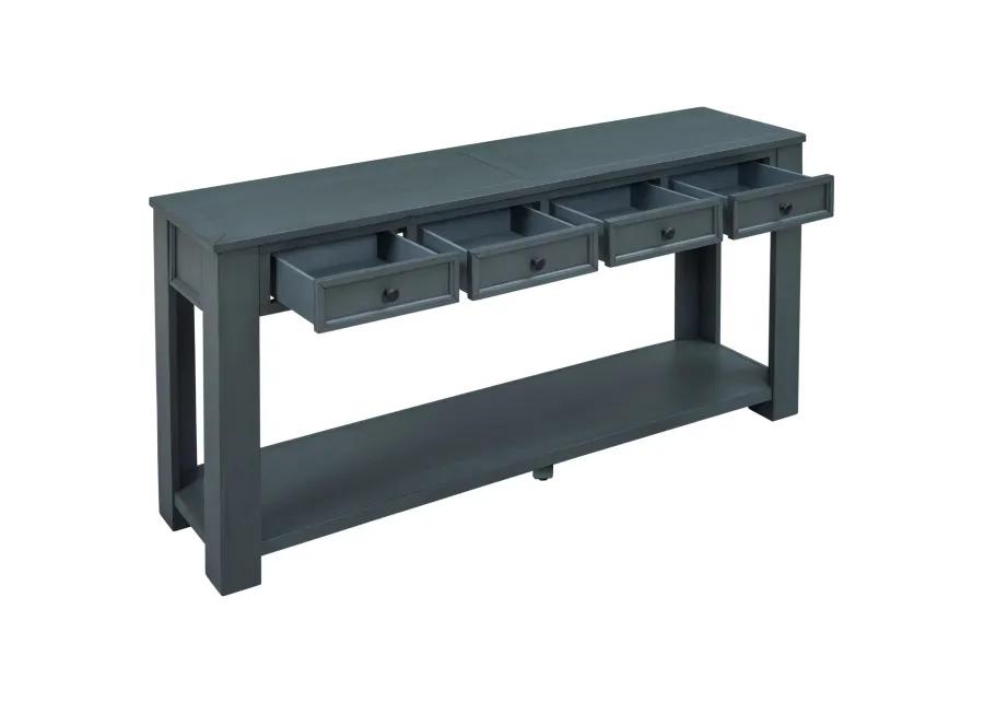 Merax Console Table/Sofa Table with Storage Drawers and Bottom Shelf for Entryway Hallway