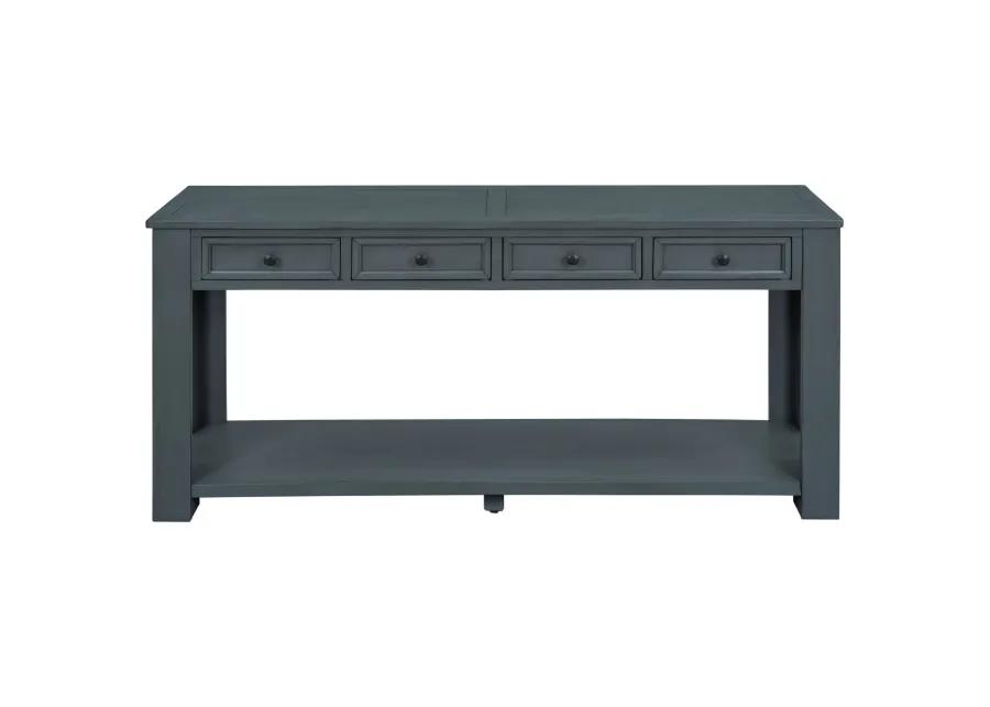 Merax Console Table/Sofa Table with Storage Drawers and Bottom Shelf for Entryway Hallway