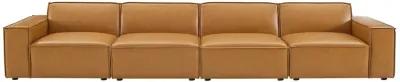 Restore Vegan Leather 4-Piece Sofa Brown EEI-4710-TAN