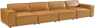 Restore Vegan Leather 4-Piece Sofa Brown EEI-4710-TAN