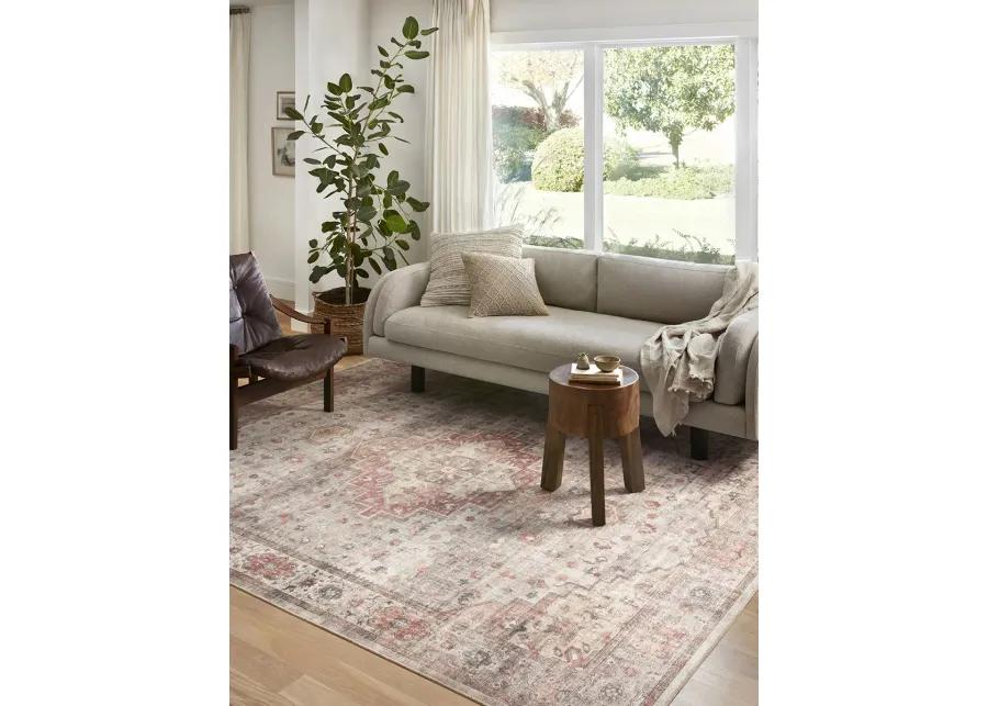 Heidi HEI02 Dove/Spice 3'6" x 5'6" Rug by Loloi II