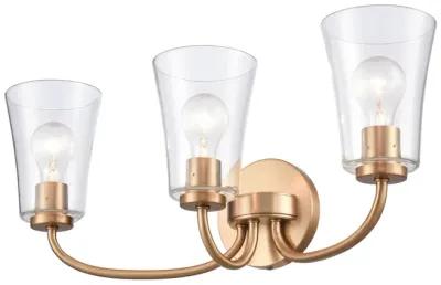 Emily 23'' Wide 3-Light Gold Vanity Light