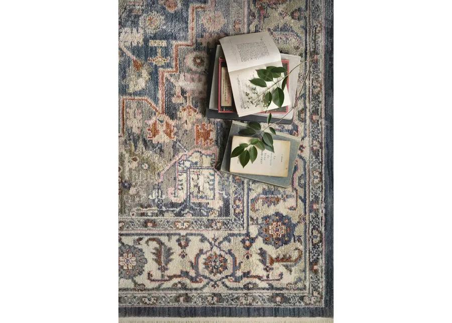 Janey JAY03 Indigo/Multi 6'7" x 9'2" Rug by Magnolia Home by Joanna Gaines