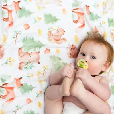 Honey Lemonade - Premium Baby & Toddler Minky Blanket (Forest Friends)