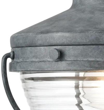 Eastport 12'' High 1-Light Grey Outdoor Sconce