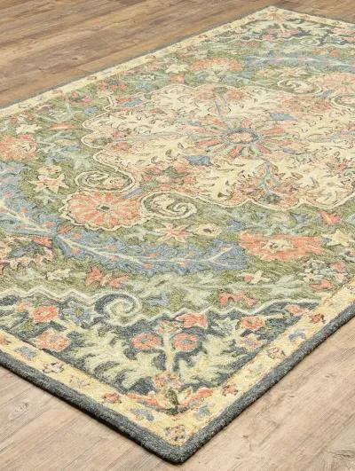 Alfresco 2'6" x 8' Blue Rug