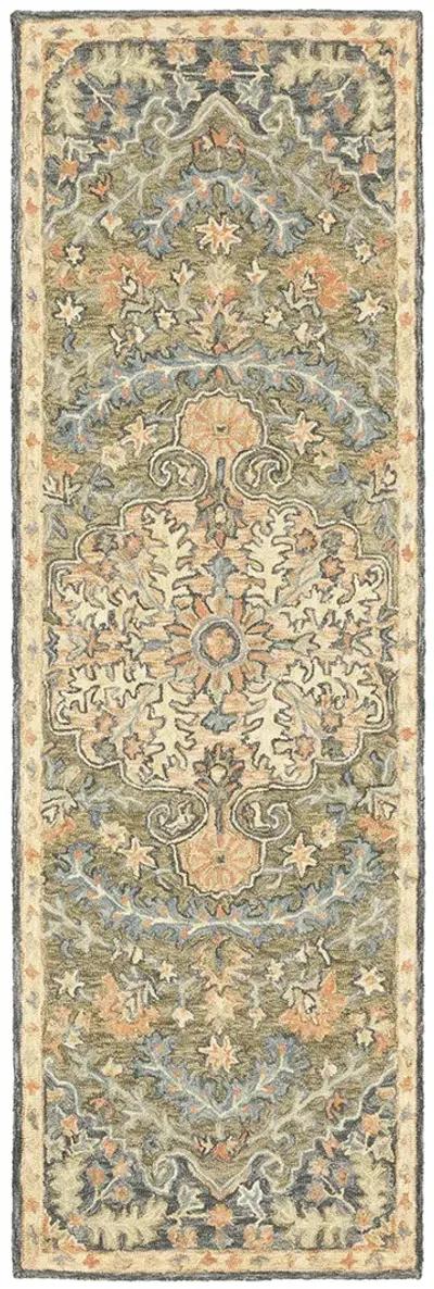 Alfresco 2'6" x 8' Blue Rug