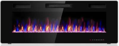 Hivvago 50 Inch Recessed Ultra Thin Electric Fireplace with Timer