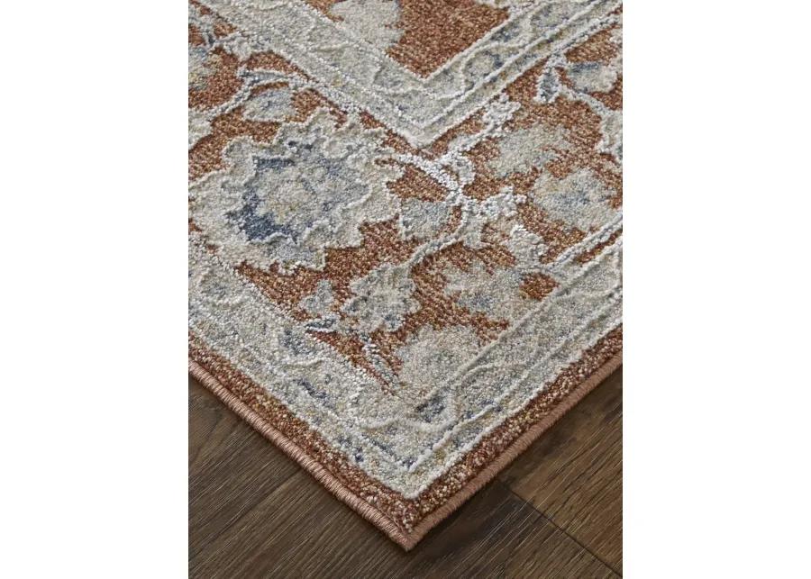 Pasha 39M7F 5' x 7'6" Red/Ivory/Blue Rug