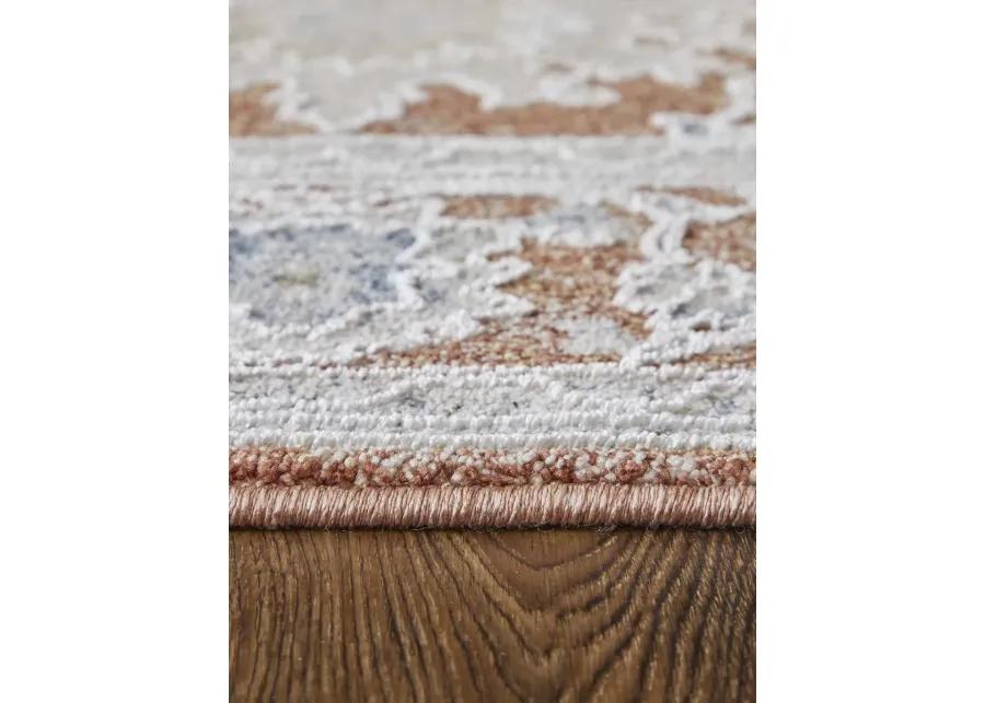 Pasha 39M7F 5' x 7'6" Red/Ivory/Blue Rug