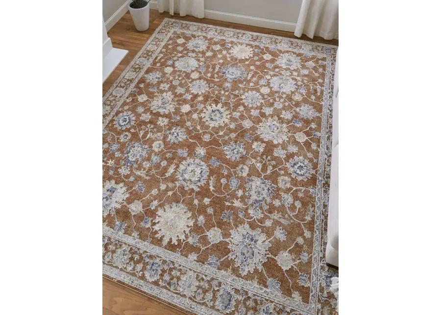 Pasha 39M7F 5' x 7'6" Red/Ivory/Blue Rug