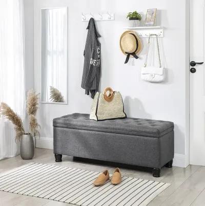 Elegant Storage Ottoman - Versatile Footstool with Hidden Storage