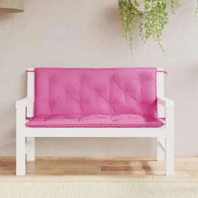 vidaXL Garden Bench Cushions 2pcs Pink 47.2"x19.7"x2.8" Fabric