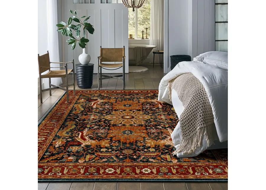 Bobby Berk by Karastan (Series 1) Amara Sapphire 5' 3" X 7' 10" Rug