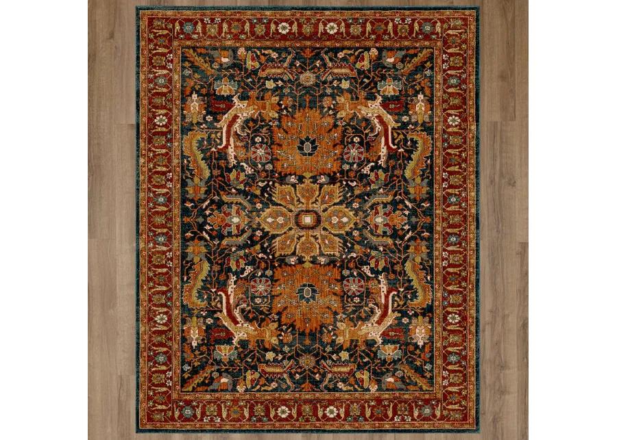 Bobby Berk by Karastan (Series 1) Amara Sapphire 5' 3" X 7' 10" Rug