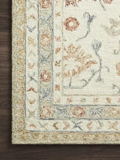 Norabel NOR03 Ivory/Rust 8'6" x 12' Rug