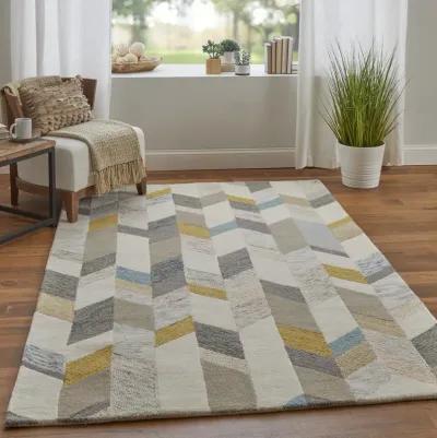 Arazad 8446F Ivory/Taupe/Blue 8' x 10' Rug