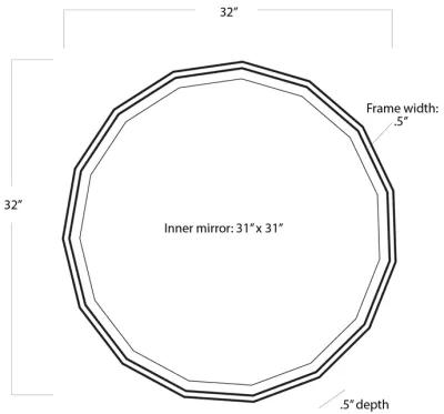 Tarquin Mirror Small