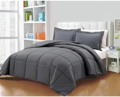 Hivvago Reversible Microfiber Down Alternative Comforter Set