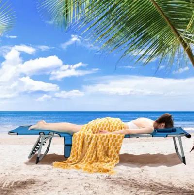 Hivvago 5-position Outdoor Folding Chaise Lounge Chair