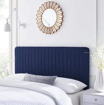 Modway - Milenna Channel Tufted Upholstered Fabric Twin Headboard