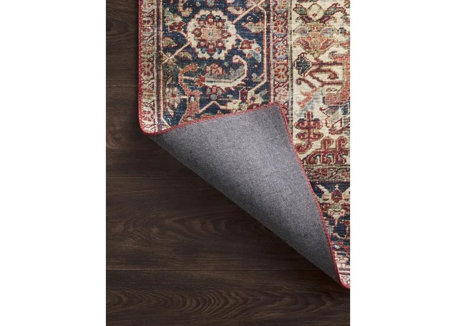 Layla LAY08 Red/Navy 3'6" x 5'6" Rug by Loloi II