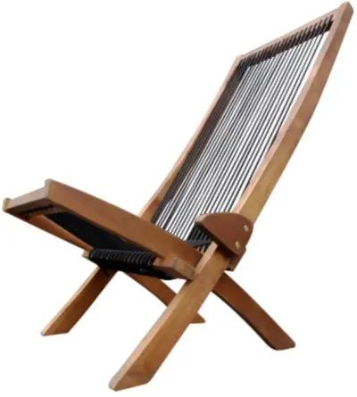 folding roping wood chair