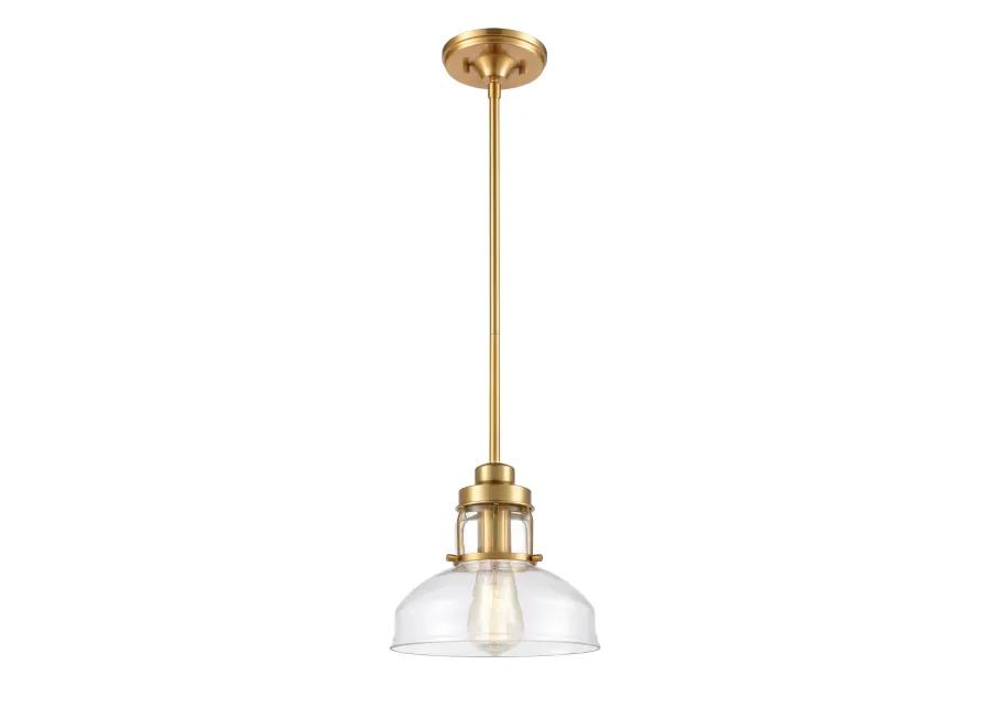 Manhattan Boutique 9'' Gold Wide 1-Light Mini Pendant