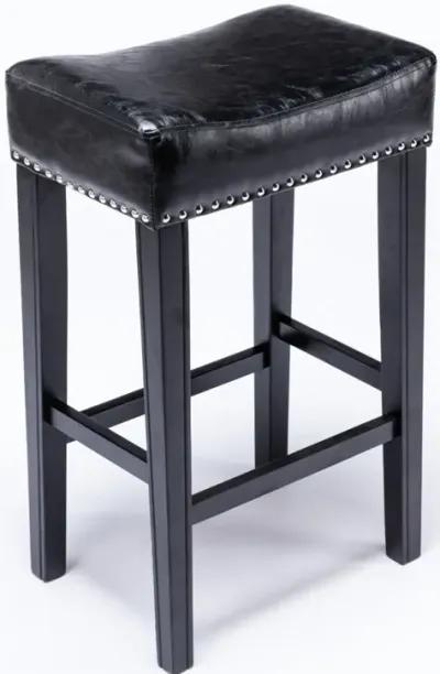 29" Backless Faux Leather Bar Stools (Set of 2)