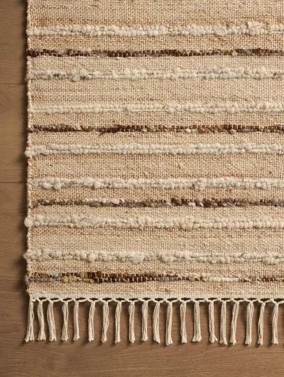 Nico Natural/Bark 3'6" x 5'6" Accent Rug by Magnolia Home by Joanna Gaines x Loloi