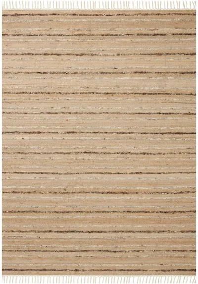 Nico Natural/Bark 3'6" x 5'6" Accent Rug by Magnolia Home by Joanna Gaines x Loloi